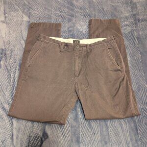 J.Crew 770 onyx grey men's 31x30 straight-fit slim stretch chino pants